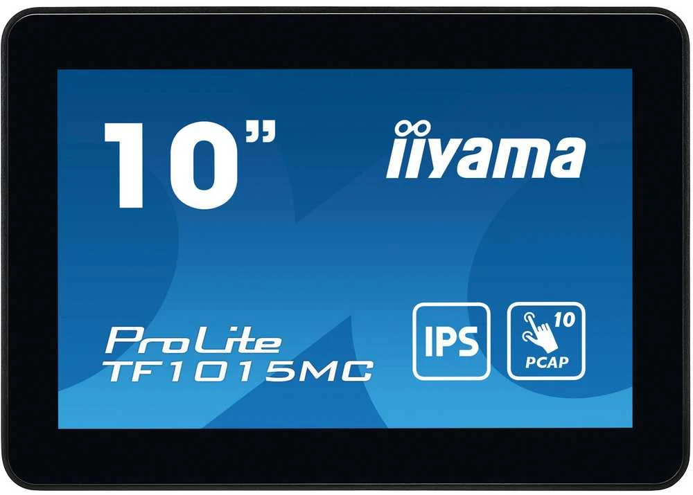 Monitorius IIYAMA TF1015MC-B2 A 10 colių jutiklinis skydelis 1280x1024 VA 500cd 10touch dažai CS VGA HDMIx1 DPx1 IP65 sertifikuotas juodas