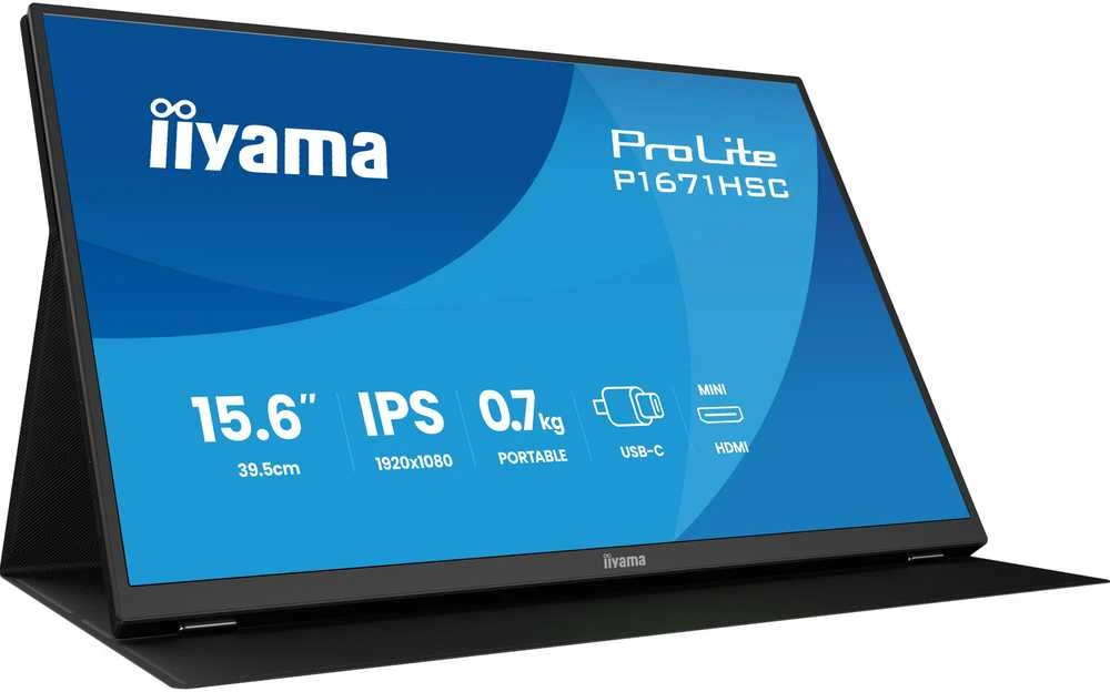 Monitorius iiyama ProLite P1671HSC-B1 - 60Hz | Full HD | IPS | 15,6" | 3ms