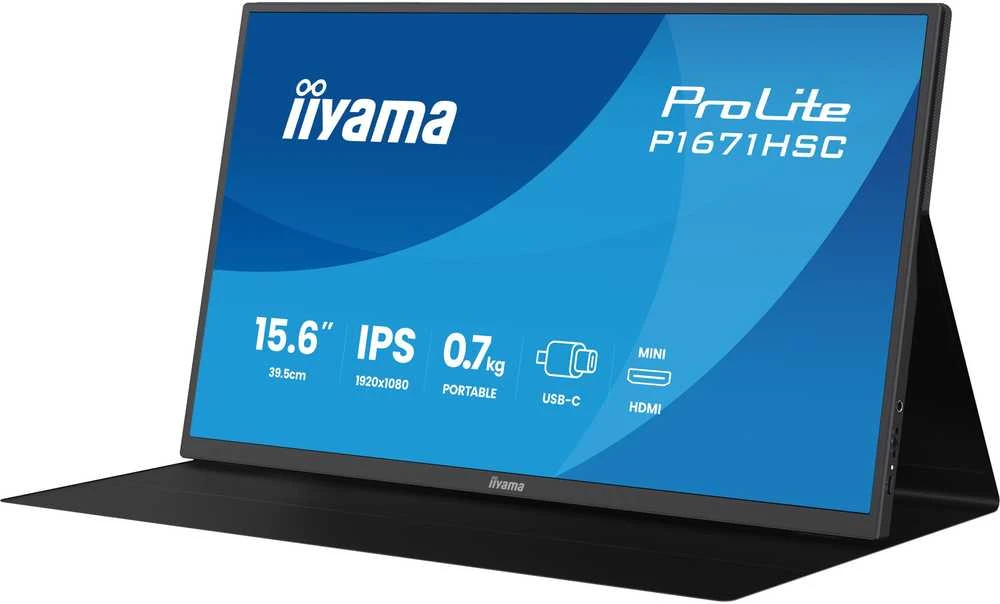 Monitorius iiyama ProLite P1671HSC-B1 - 60Hz | Full HD | IPS | 15,6" | 3ms