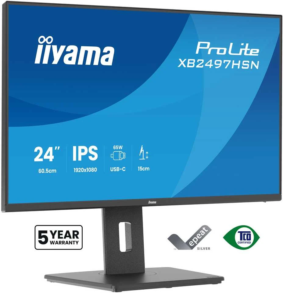 Monitorius iiyama ProLite XB2497HSN-B1 - 100Hz | Full HD | IPS | 23,8" | 1ms