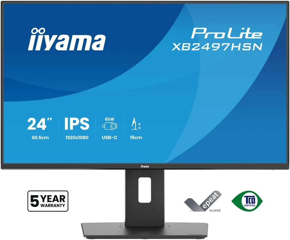 Monitorius iiyama ProLite XB2497HSN-B1 - 100Hz | Full HD | IPS | 23,8" | 1ms