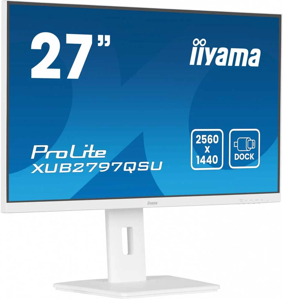Monitorius IIYAMA XUB2797QSU-W2 27 colių 2560x1440 300cd/m2 1ms HDMI DP USB