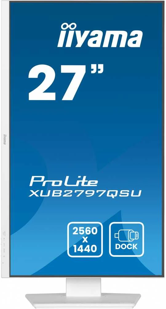 Monitorius IIYAMA XUB2797QSU-W2 27 colių 2560x1440 300cd/m2 1ms HDMI DP USB
