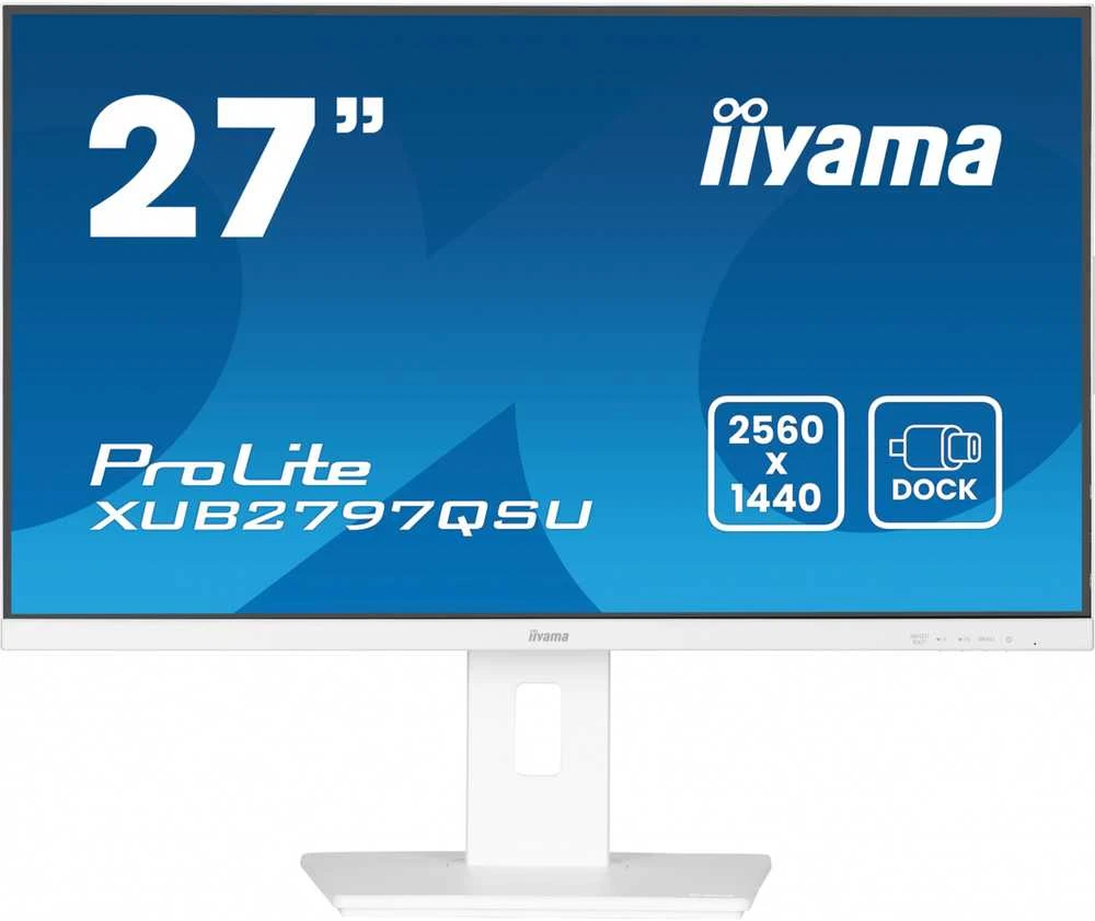 Monitorius IIYAMA XUB2797QSU-W2 27 colių 2560x1440 300cd/m2 1ms HDMI DP USB
