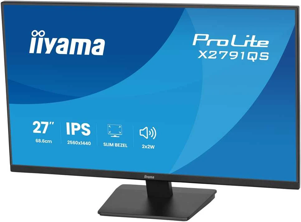 iiyama ProLite X2791QS-B1 computer monitorius 68.6 cm (27") 2560 x 1440 pikselių Quad HD LED Juodas