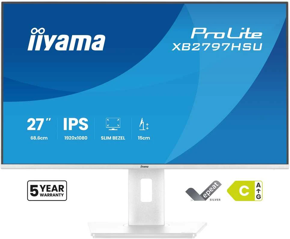 Monitorius IIYAMA ProLite XB2797HSU-W1 27-inch Baltas IPS 120Hz Eyecom