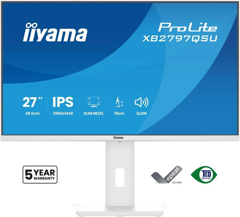Monitorius iiyama ProLite XB2797QSU-W1 - 75Hz | QHD | IPS | 27" | 1ms