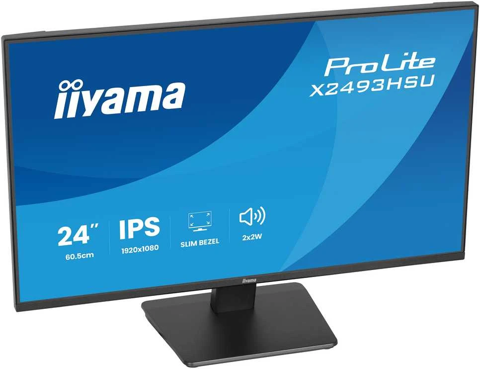 Monitorius „iiyama ProLite X2493HSU-B1“ – 120 Hz | „Full HD“ | IPS | 23,8 colio | 1 ms | USB-C