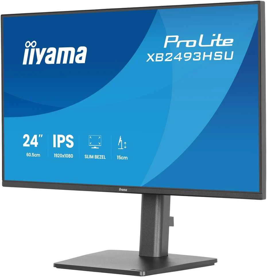 Monitorius „iiyama ProLite XB2493HSU-B1“ – 120 Hz | „Full HD“ | IPS | 23,8 colio | 1 ms | USB-C