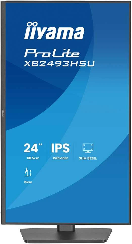 Monitorius „iiyama ProLite XB2493HSU-B1“ – 120 Hz | „Full HD“ | IPS | 23,8 colio | 1 ms | USB-C