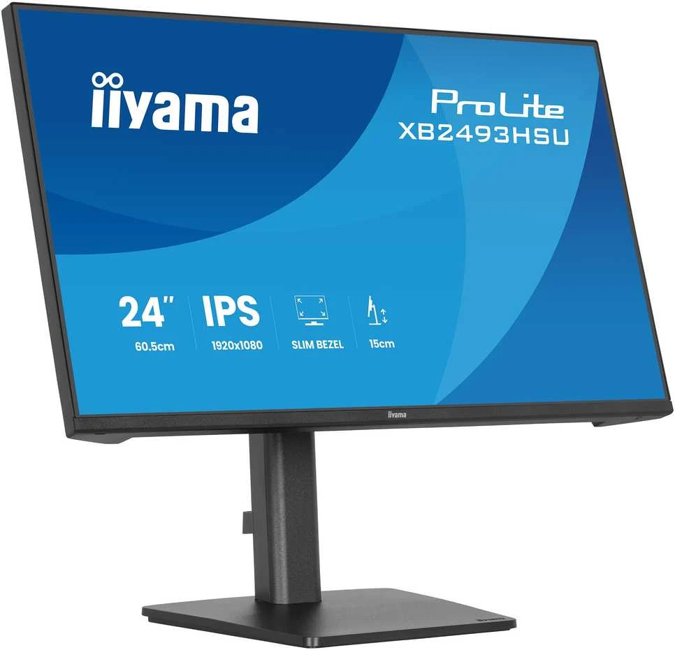 Monitorius „iiyama ProLite XB2493HSU-B1“ – 120 Hz | „Full HD“ | IPS | 23,8 colio | 1 ms | USB-C