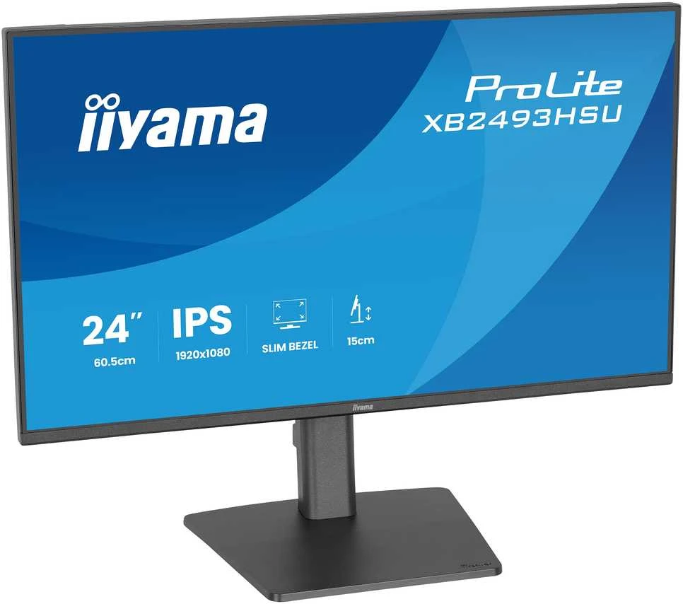 Monitorius „iiyama ProLite XB2493HSU-B1“ – 120 Hz | „Full HD“ | IPS | 23,8 colio | 1 ms | USB-C