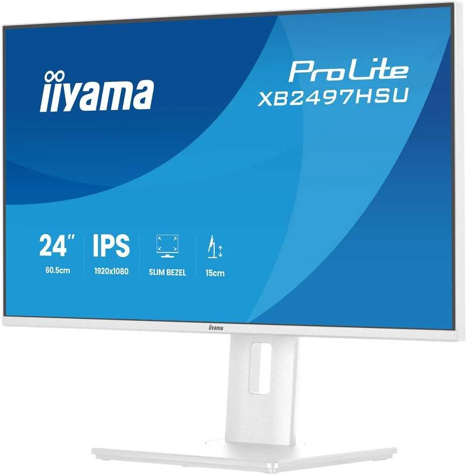 Monitorius „iiyama ProLite XB2497HSU-W1“ – 120 Hz | „Full HD“ | IPS | 23,8 colio | 4 ms | USB-C