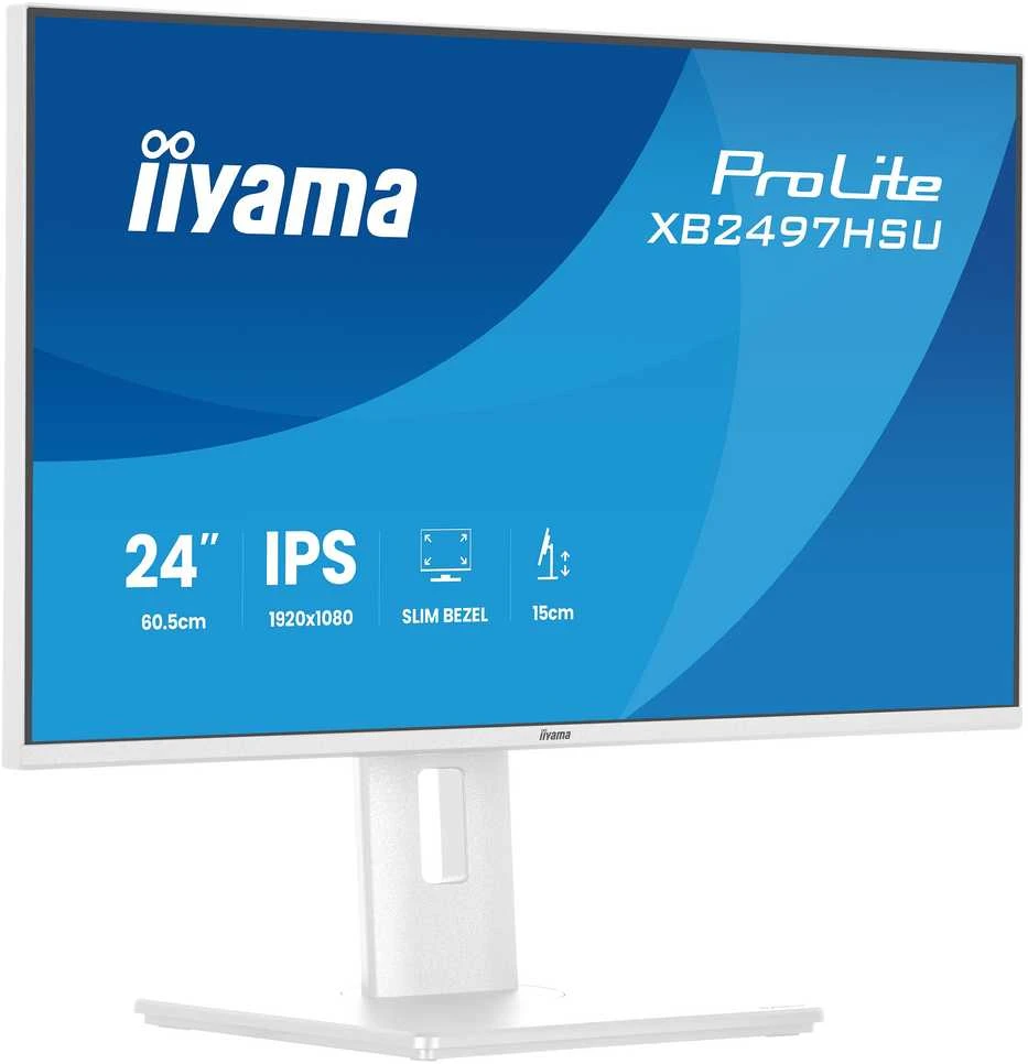Monitorius „iiyama ProLite XB2497HSU-W1“ – 120 Hz | „Full HD“ | IPS | 23,8 colio | 4 ms | USB-C