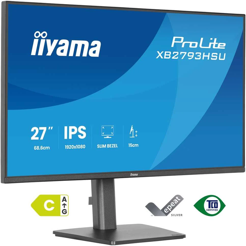 Monitorius iiyama ProLite XB2793HSU-B1 - 120Hz | Full HD | IPS | 27" | 1ms