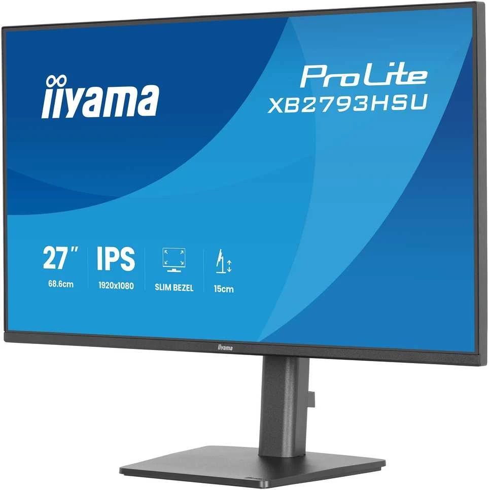 Monitorius iiyama ProLite XB2793HSU-B1 - 120Hz | Full HD | IPS | 27" | 1ms