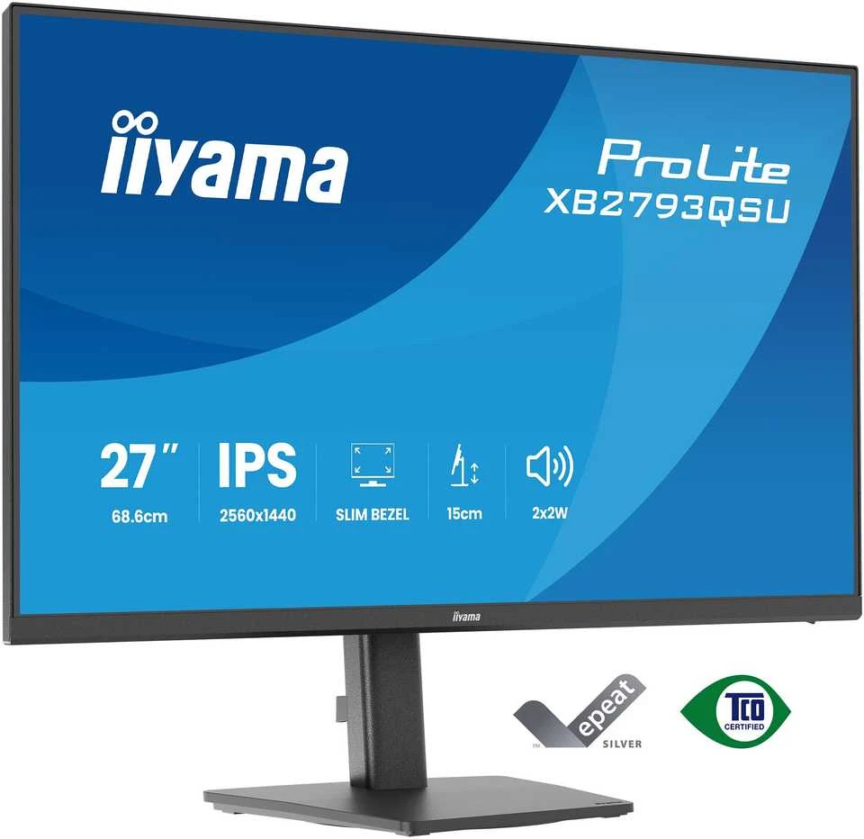 Monitorius iiyama ProLite XB2793QSU-B1 - 75Hz | QHD | IPS | 27" | 1ms