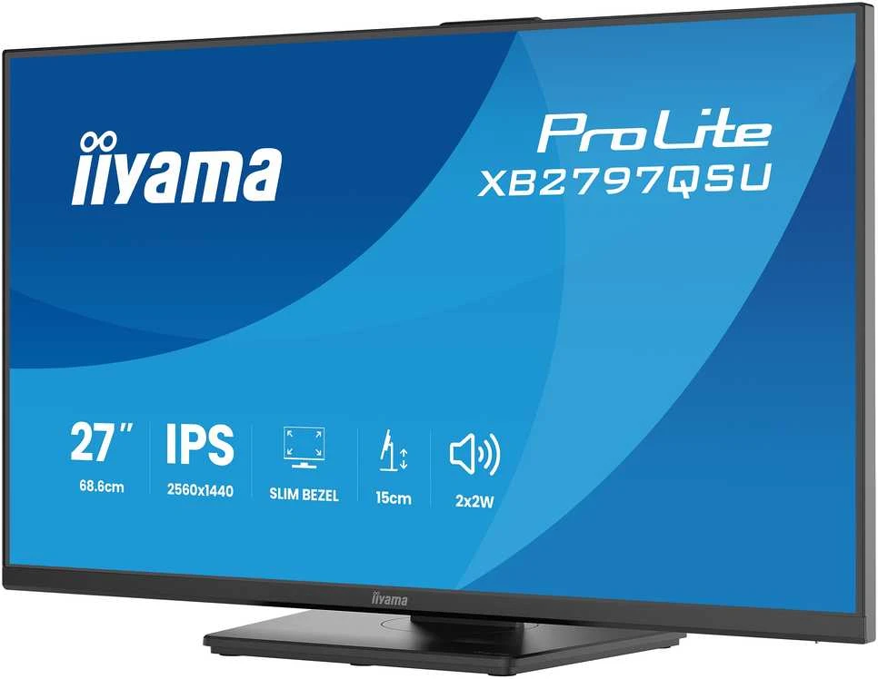 Monitorius iiyama ProLite XB2797QSU-B1 - 75Hz | QHD | IPS | 27" | 1ms