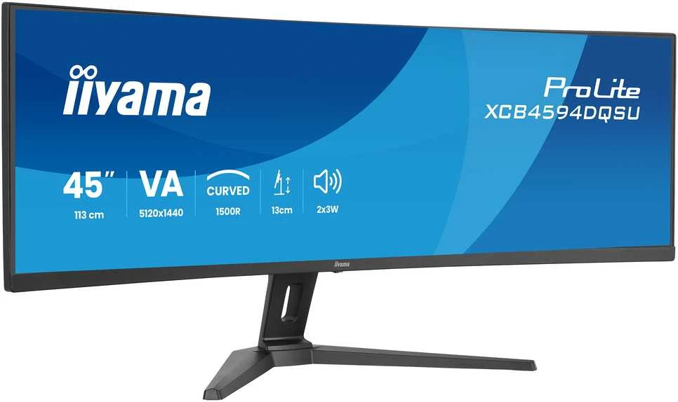 Monitorius iiyama ProLite XCB4594DQSU-B1 - 165Hz | 5120 x 1440 | VA | 44,5" | 0,8ms
