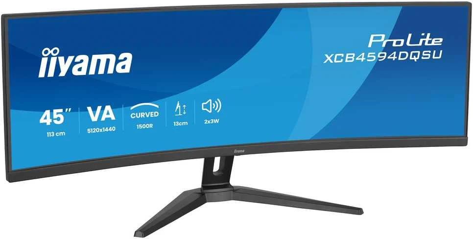 Monitorius iiyama ProLite XCB4594DQSU-B1 - 165Hz | 5120 x 1440 | VA | 44,5" | 0,8ms