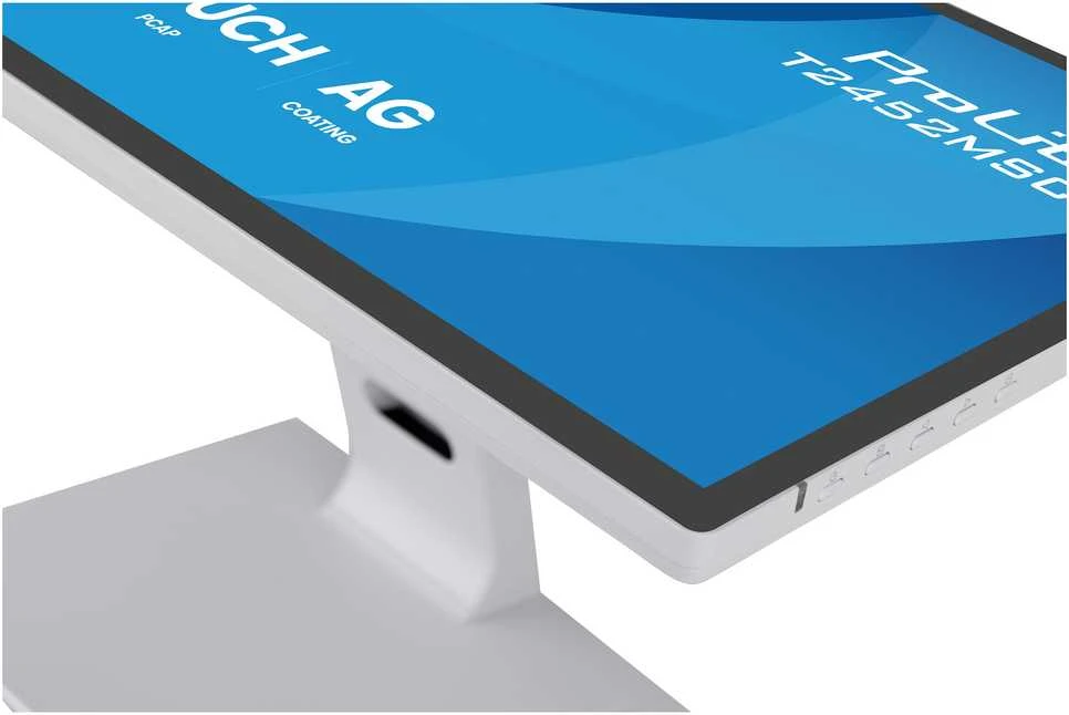 „iiyama T2452MSC-W2AG“ kompiuterio monitorius, 61 cm (24 colių), 1920 x 1080 pikselių, „Full HD“ LED jutiklinis ekranas, Baltas