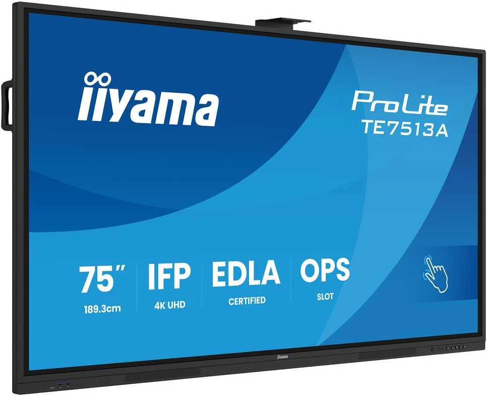 Monitorius Iiyama TE7513A-B2AG 75IN UHD IR 40P - TOUCH AG WITH INTERACTIVE ANDROI
