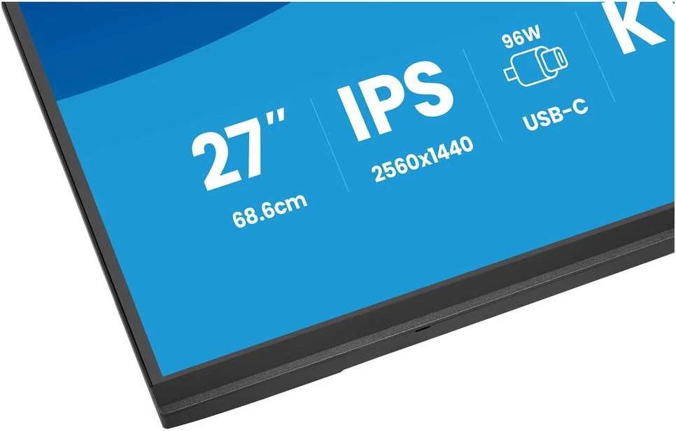 Monitorius iiyama XB2797QSNP-B1 27" QHD IPS USB-C Docking KVM LAN