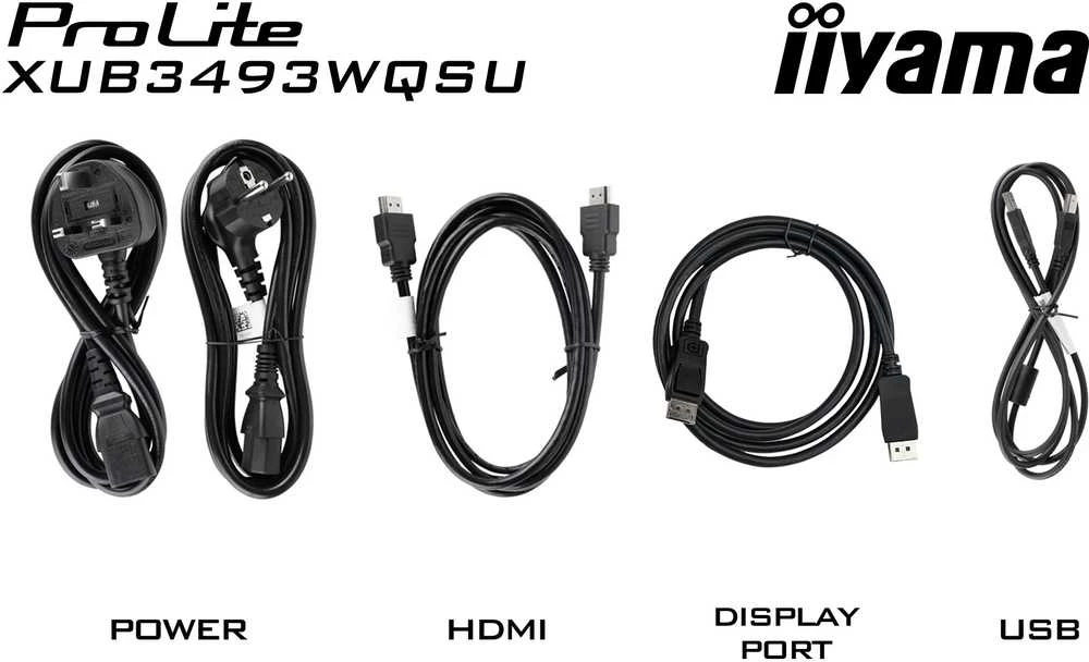 iiyama ProLite XUB3493WQSU-B6 computer monitorius 86.4 cm (34") 3440 x 1440 pikselių UltraWide Quad HD LED Juodas