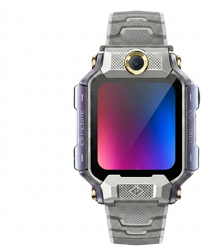 Išmanusis laikrodis Carruzzo imoo Watch Phone X10 4,06 cm (1.6″) AMOLED 45 mm Skaitmeninis 320 x 360 pikseliai Lietimui jautrus ekranas Pilka „Wi-Fi“ GPS (palydovinis)