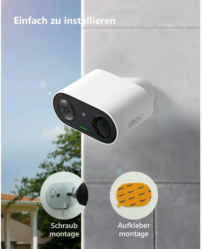 IMOU Cell Go Kit nešiojama kamera (balta) su saulės kolektoriumi IMOU FSP12