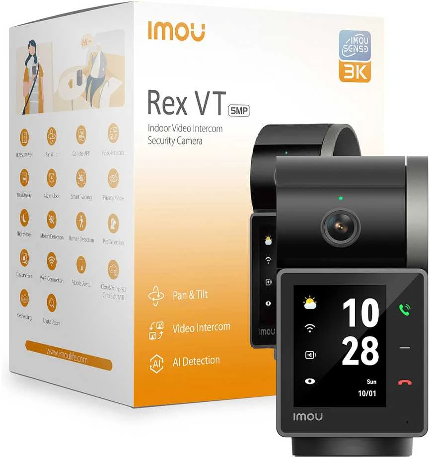Imou Rex VT Pro IP security camera Indoor 2880 x 1620 pikselių Desk