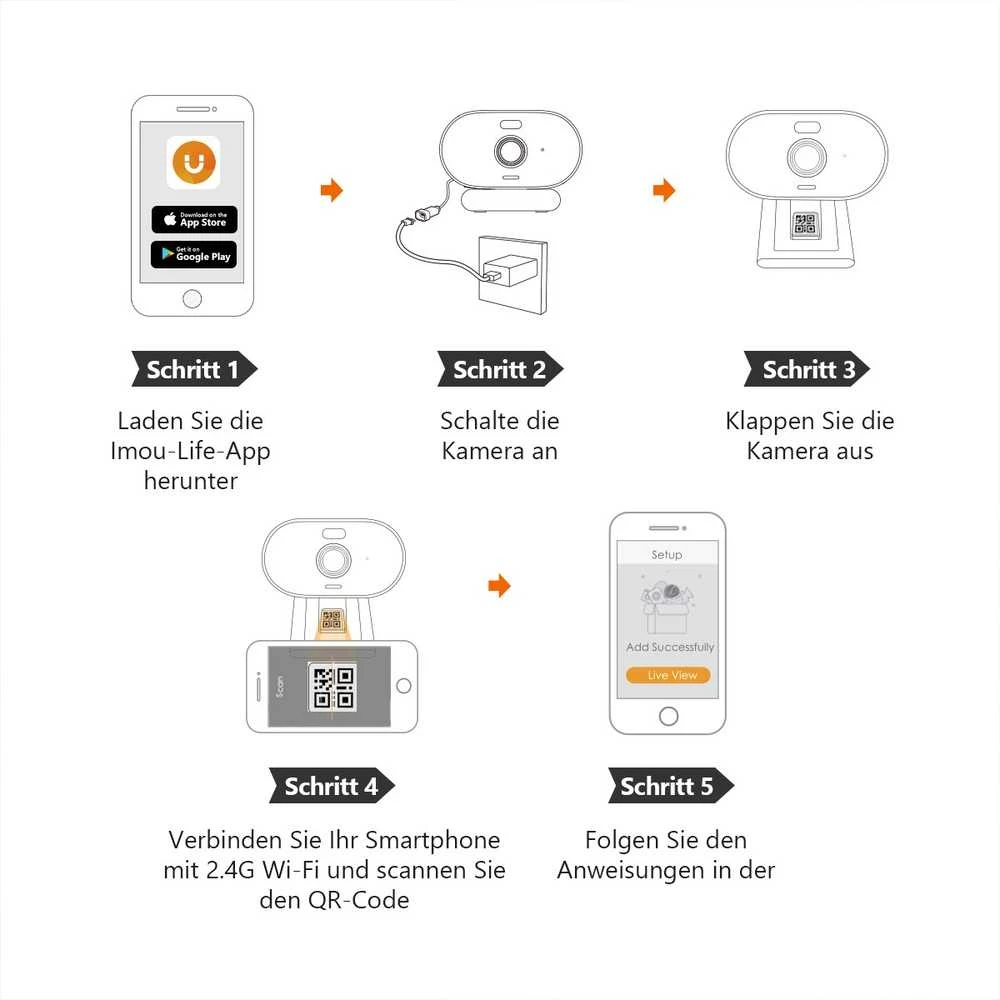 Imou Dahua IP kamera IPC-C22FP-C 2MP 25fps, IP65, pašvietimas iki 20m, SD iki 256GB, 2.8mm 97°, WiFi