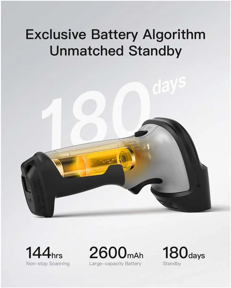 inateck Barcodescanner 70 AI pilka [BCST-70-AI_grey]