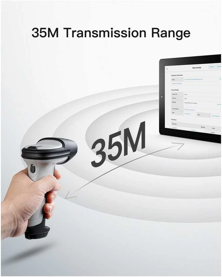 inateck Barcodescanner 70 AI pilka [BCST-70-AI_grey]