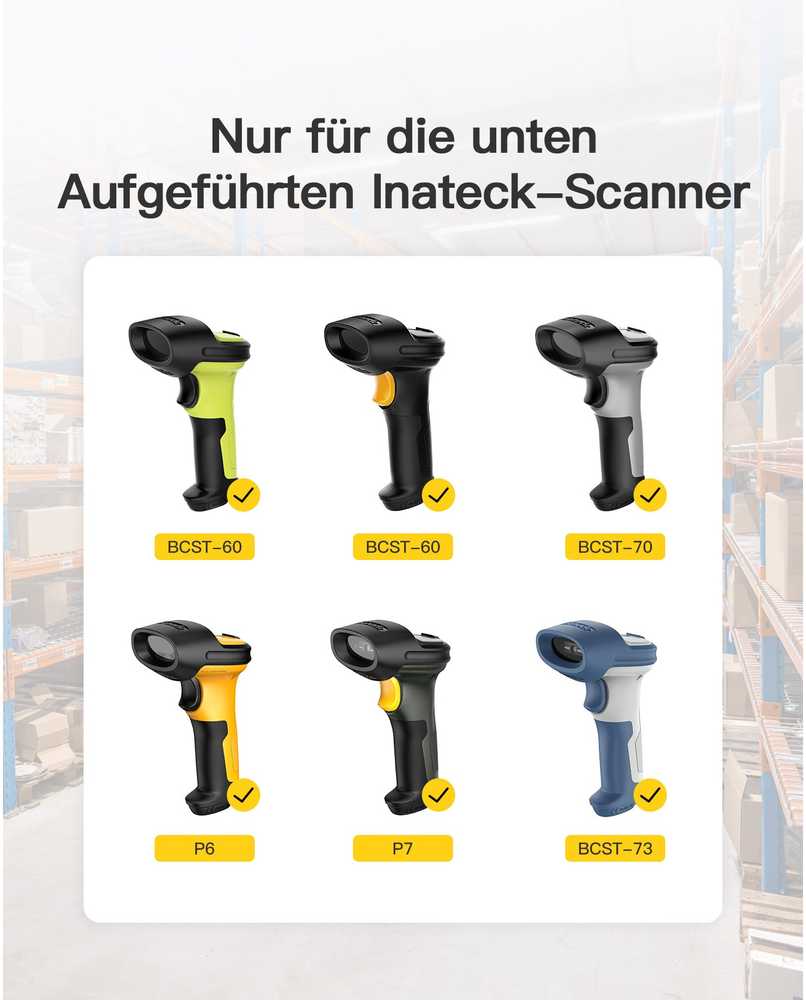 Skeneris inateck Barcodescanner Įkrovimo stotelė BCST-60/70/73 Base