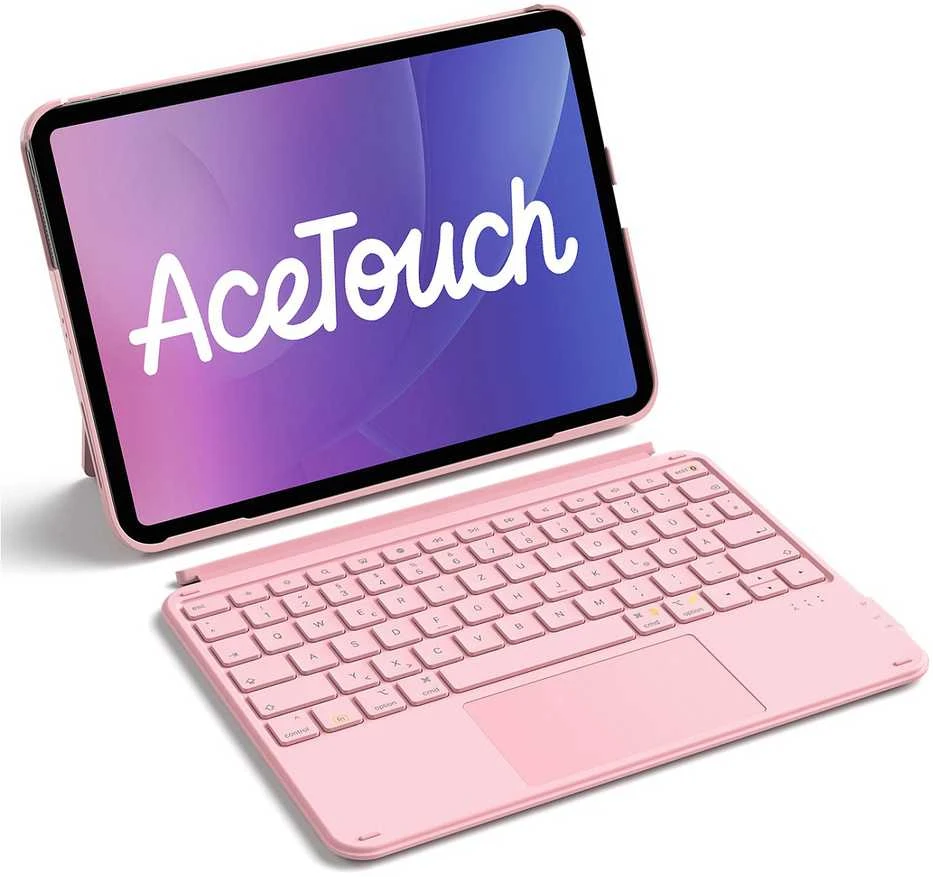 Klaviatūra Carruzzo Inateck KB04122 27,9 cm (11″) „Folio“ Rožinė