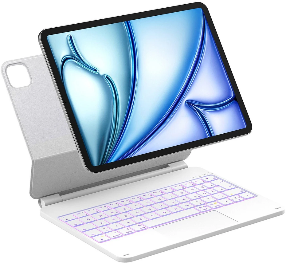 Klaviatūra Carruzzo Inateck KB09119 27,9 cm (11″) „Folio“ Balta
