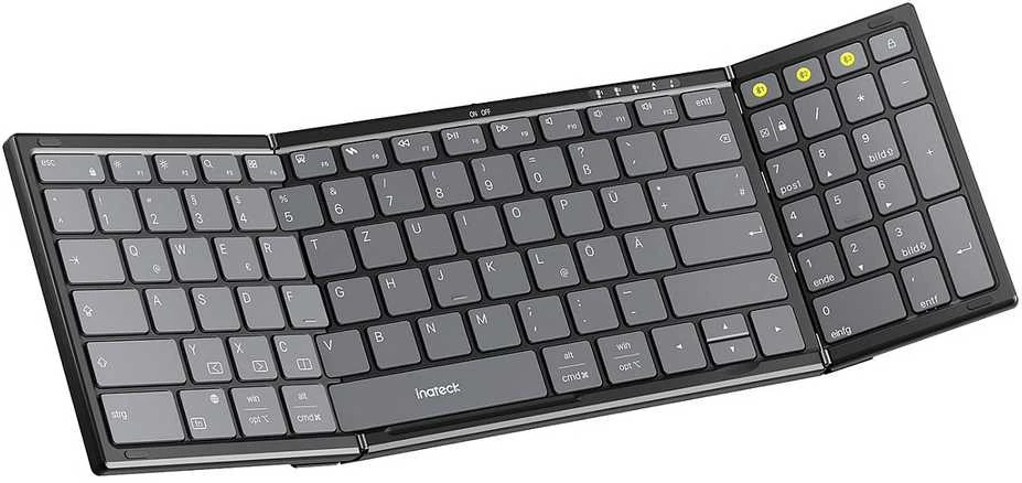 Carruzzo Inateck N0135_BLACK klaviatūra Namams / biurui „Bluetooth“ Juoda