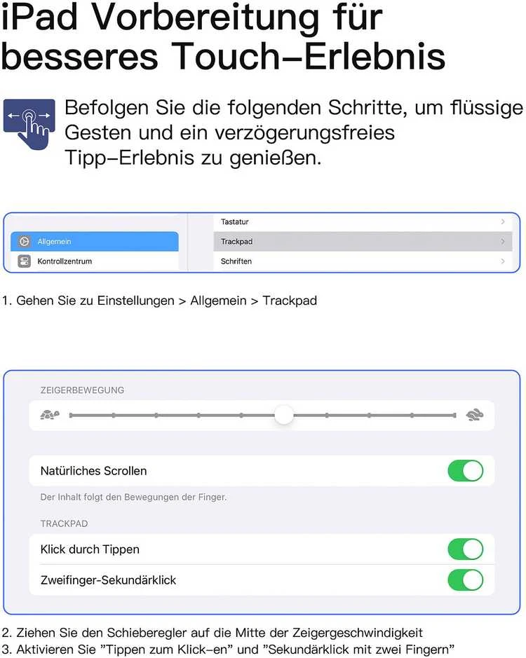 inateck Klaviatūra iPad 11 iPad Air 4/5Gen Com. QWERTZ žalias