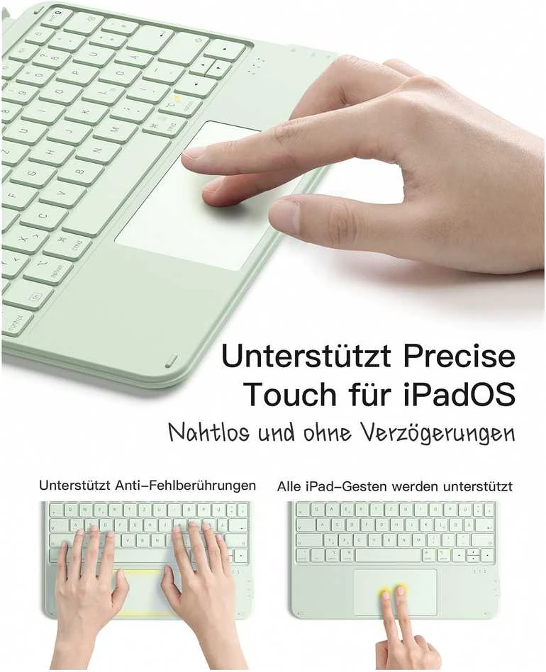 inateck Klaviatūra iPad 11 iPad Air 4/5Gen Com. QWERTZ žalias