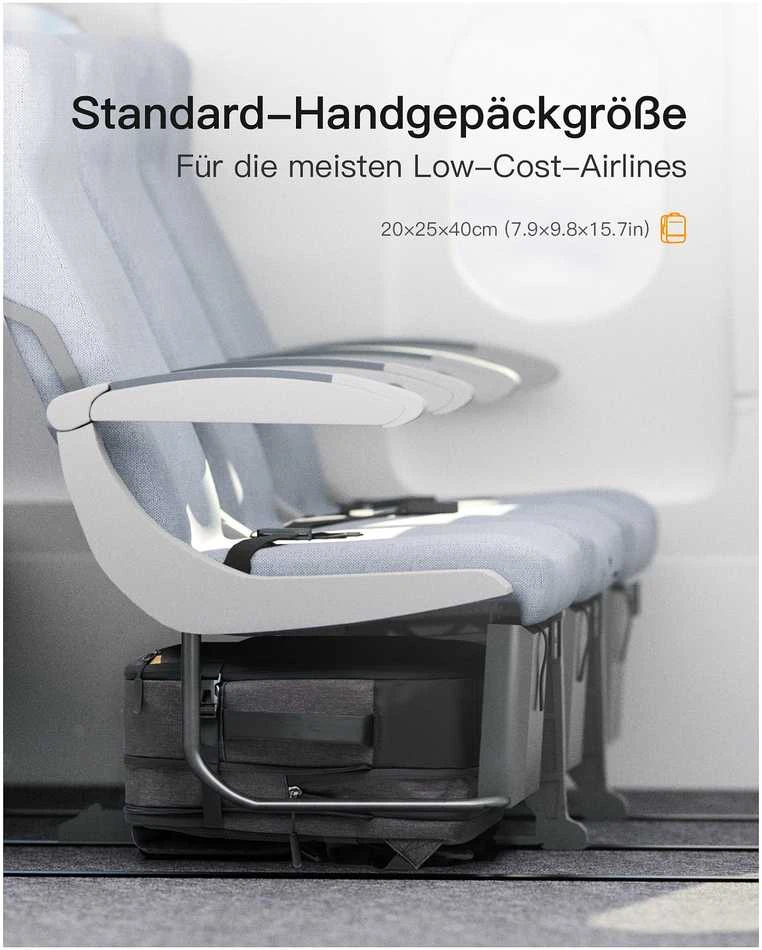 Carruzzo Inateck BP03006 kuprinė Kelioninė kuprinė Juoda