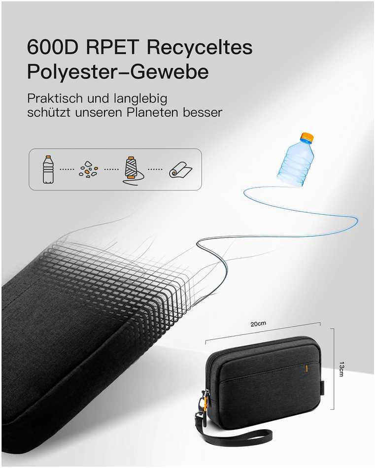 Inateck Organizer Tasche juodas 32,5cm * 23,5cm * 5cm
