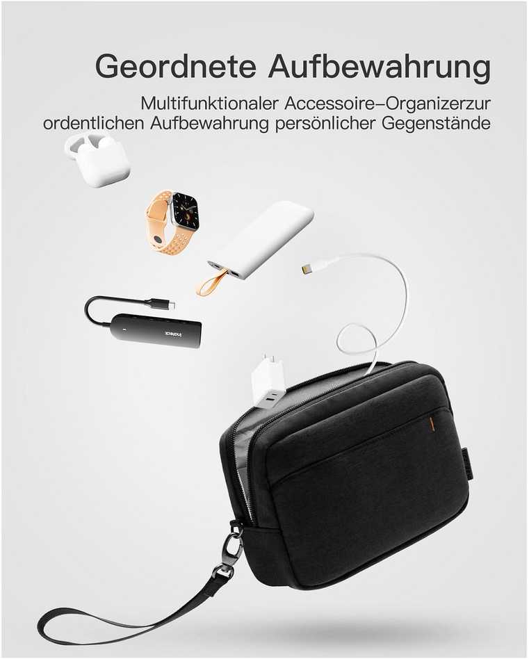 Inateck Organizer Tasche juodas 32,5cm * 23,5cm * 5cm