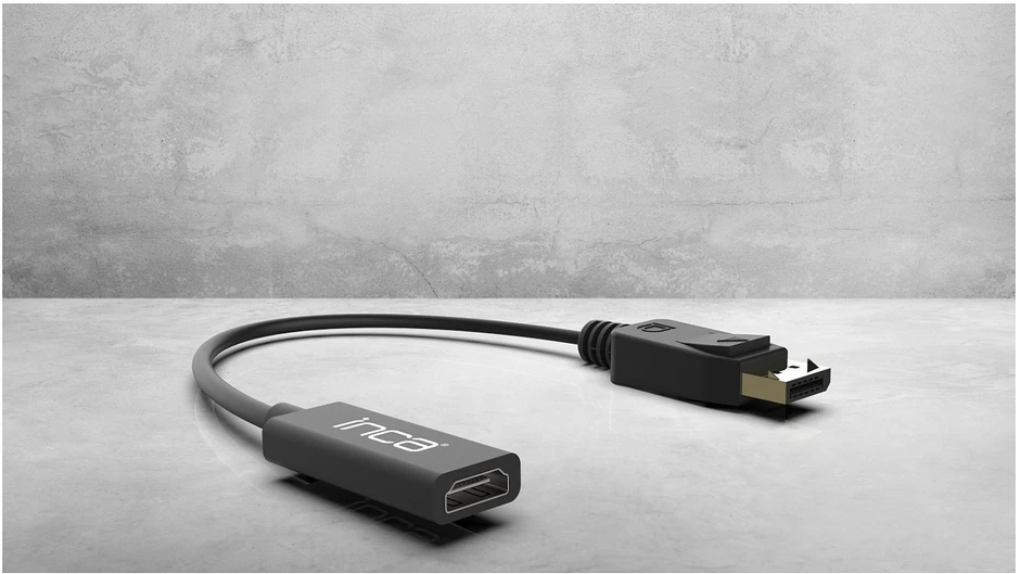 Nezatříděno Adapteris AV Inca INCA Adapteris IDTH-07 DisplayPort > HDMI, 4K, 0,2 m mažmeninė prekyba