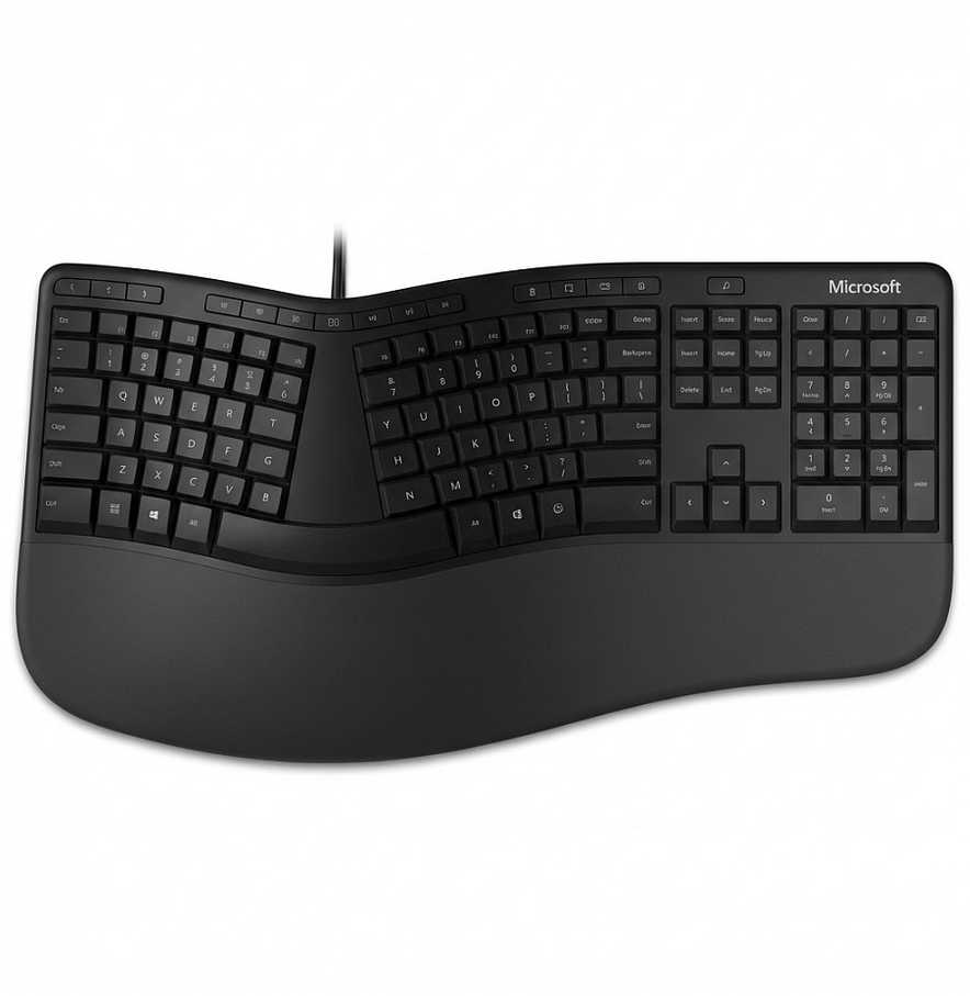 Microsoft ERGONOMIC Klaviatūra BE LAYOUT - AZERTY Juodas BE LAYOUT