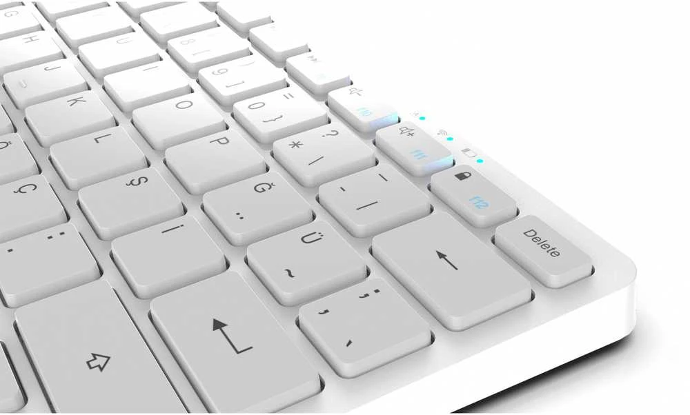 Nezatříděno INCA Klaviatūra IBK-565BT BT 5.0, Smart, Akku 150Std, 8-10m sidabrinis
