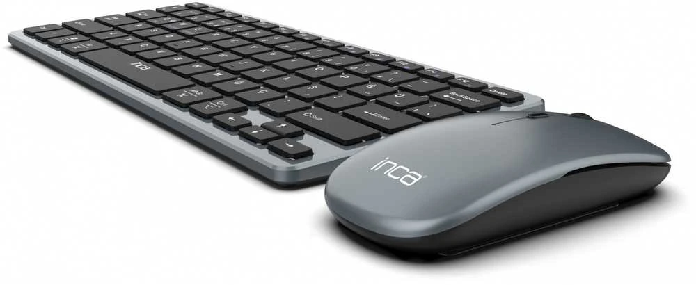 Klaviatūra Inca IBK-572BT su myszką Bluetooth 3.0/5.0 DE-išdėstymas Juodas