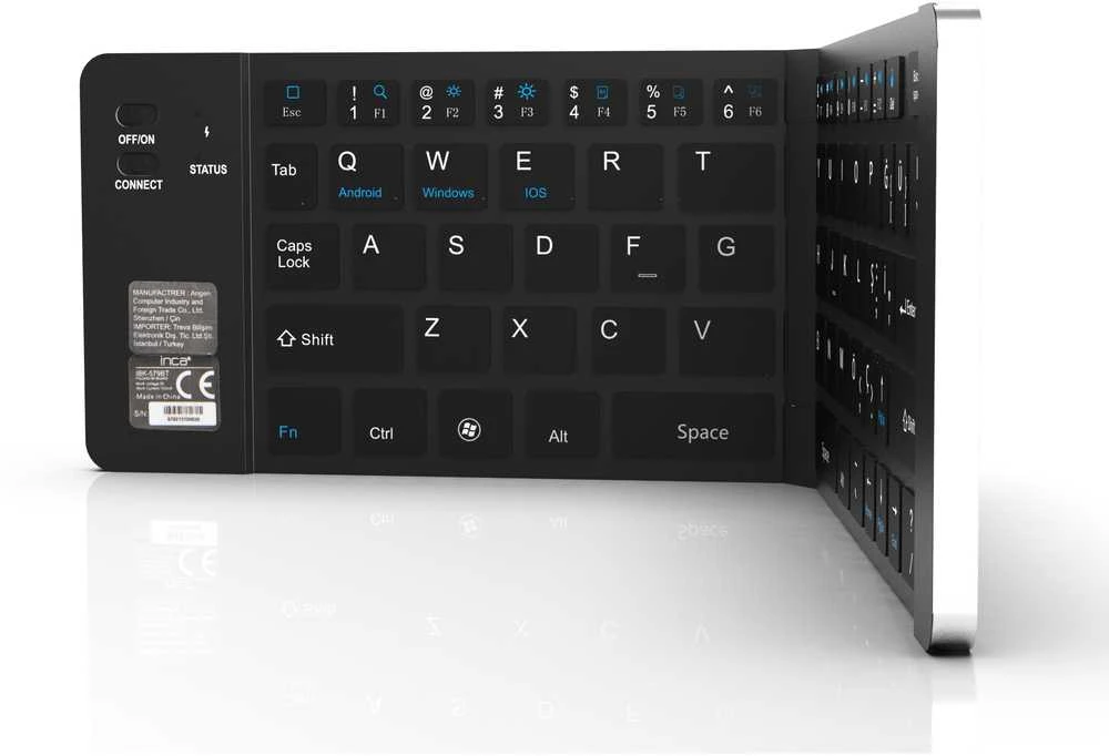 Carruzzo Inca IBK-579BT klaviatūra Namo „Bluetooth“ Metalinis, Sidabras