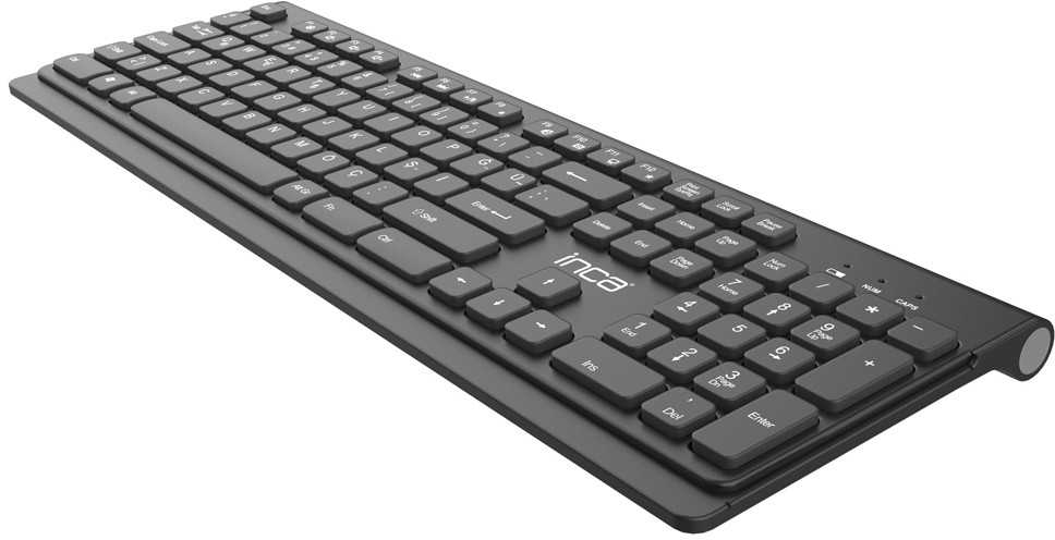 Klaviatūra ir pelė Inca INCA klaviatūra IWS-519 Wireless Set, Multimedia, Slim, SW retail