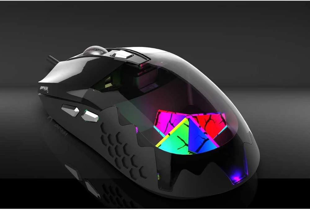 Pelė Inca IMG-355GX Gaming RGB 7200DPI 6 Przycisków USB 1.60m Juodas